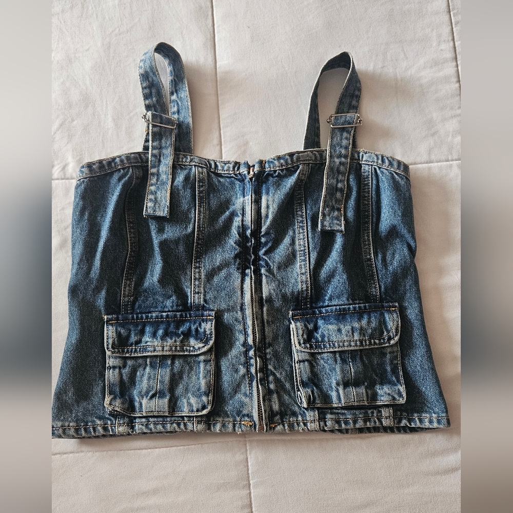 Zara Denim Tank